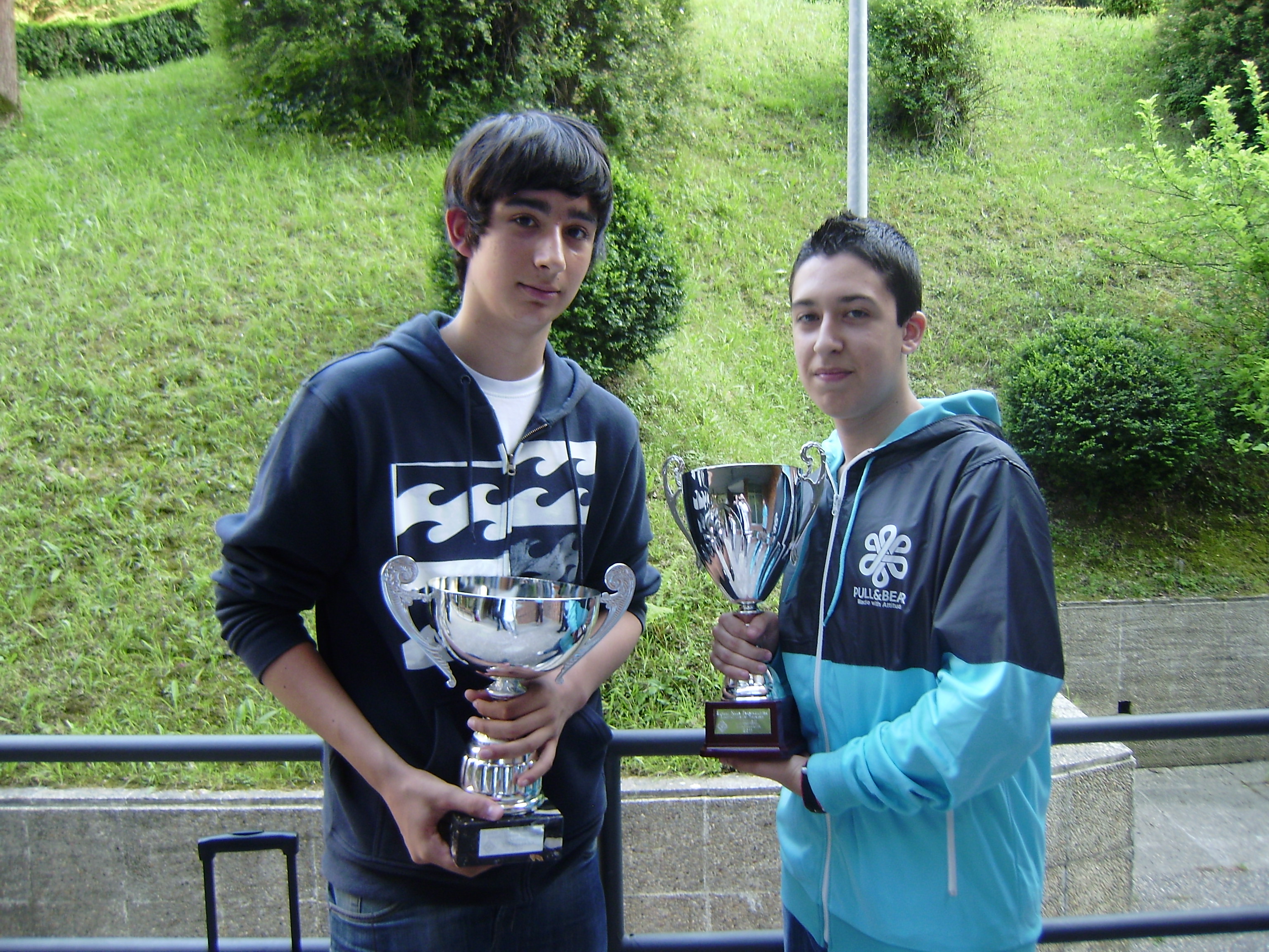 Pablo Urriza y Luis David Jimenez, Campeones de Euskadi de Ajedrez