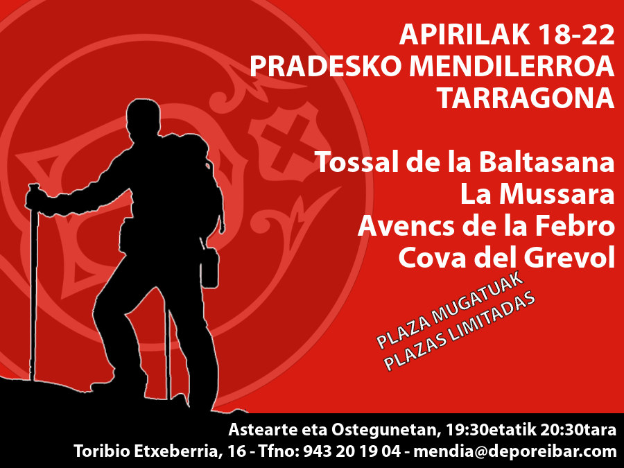 Apirilak 18-21: Aste Santua – Pradeseko Mendilerroa – Tarragona