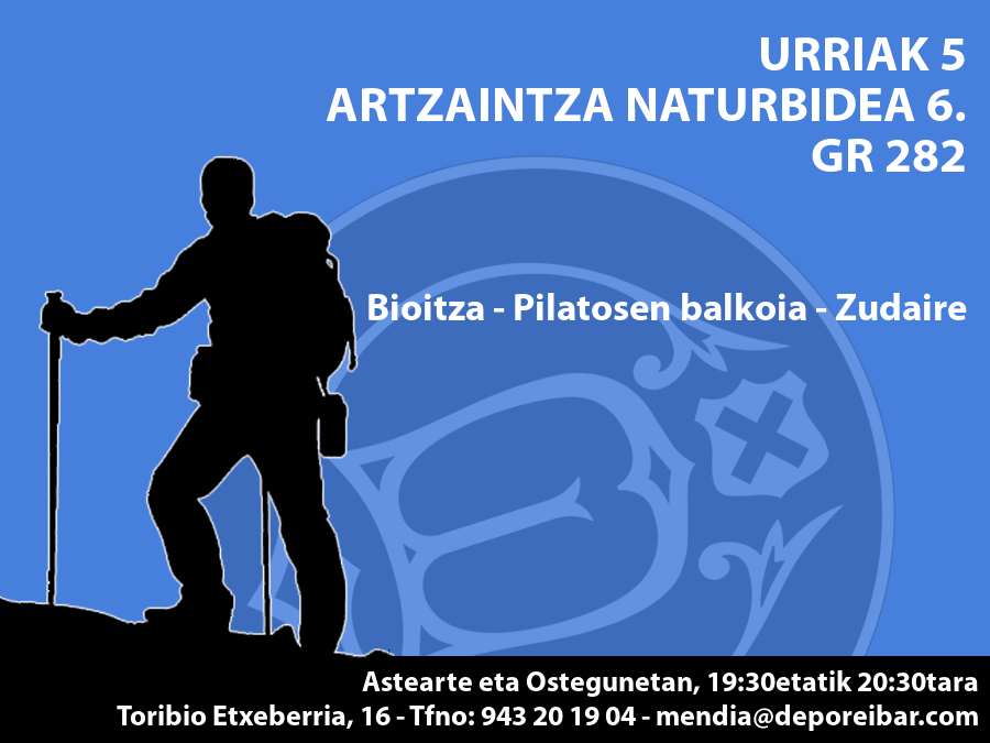 Urriak 5: GR 282 – Artzaintza Naturbidea 5: Urbasa (Bioitza kanpina) – Pilatosen balkoia – Zudaire