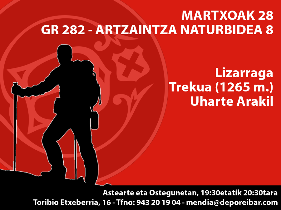 Irailak 12: Artzaintza Naturbidea 8: Lizarraga – Trekua (1265 m.) – Uharte Arakil