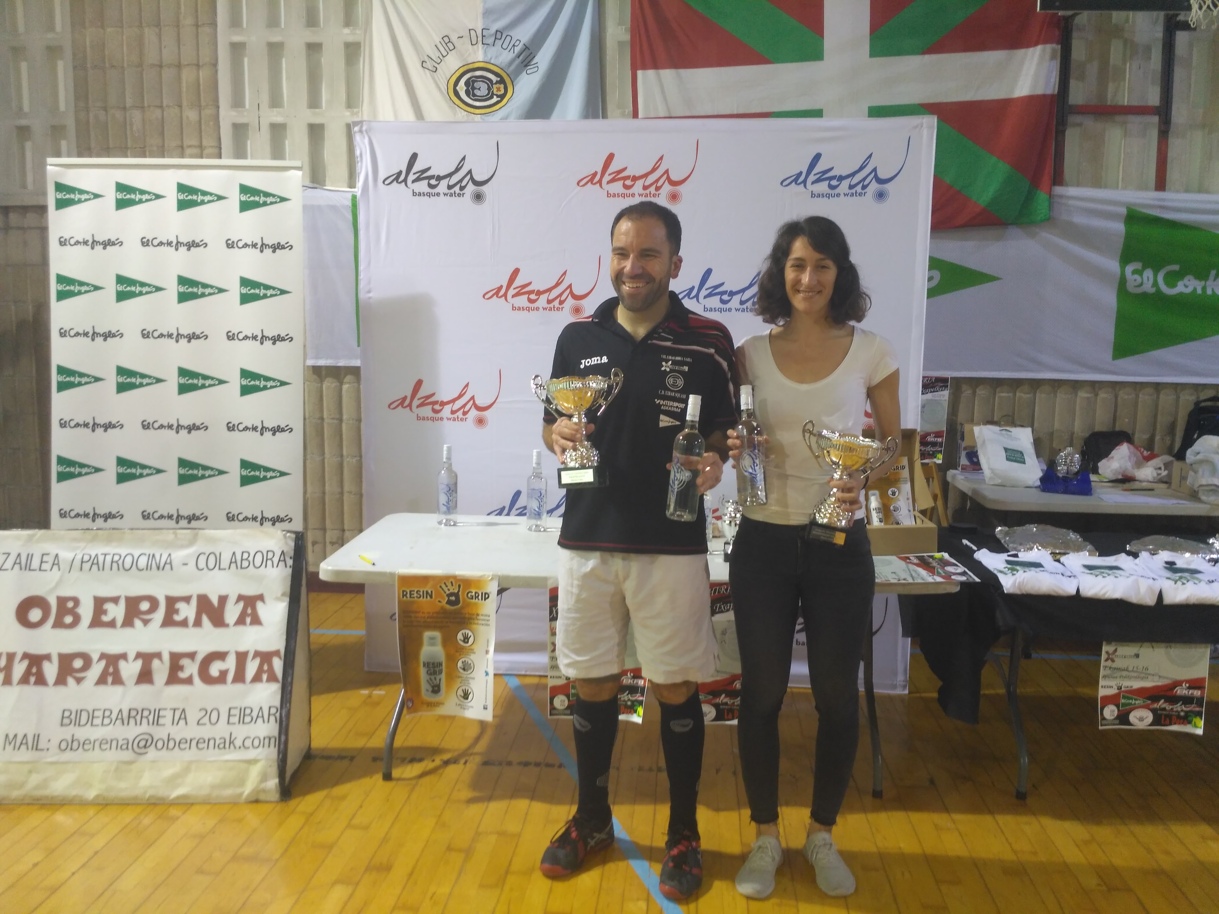 Reyes Nicolás y Alberto Ferreiro, campeones en el XV Cpto «Ciudad de Eibar»