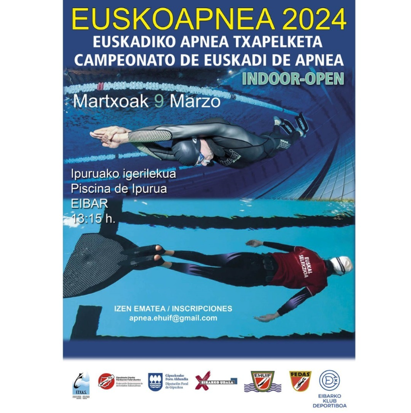 Jarraitu Euskadiko Apnea Txapelketa streaming-en bidez link honetan! – Sigue el streaming del campeonato de Euskadi de apnea con este link!